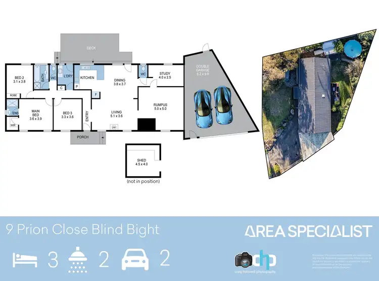 Floorplan of Homely house listing, 9 Prion Close, Blind Bight VIC 3980