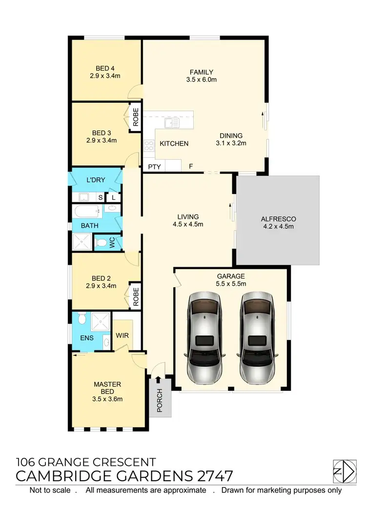 Floorplan of Homely house listing, 106 Grange Crescent, Cambridge Gardens NSW 2747