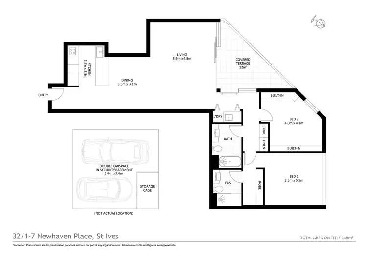 Floorplan of Homely apartment listing, 32/1-7 Newhaven Place, St Ives NSW 2075