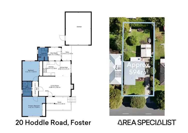 Floorplan of Homely house listing, 20 Hoddle Road, Foster VIC 3960