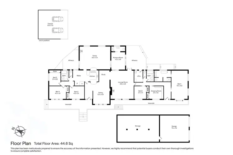 Floorplan of Homely house listing, 1 Oakwood Close, Gisborne VIC 3437
