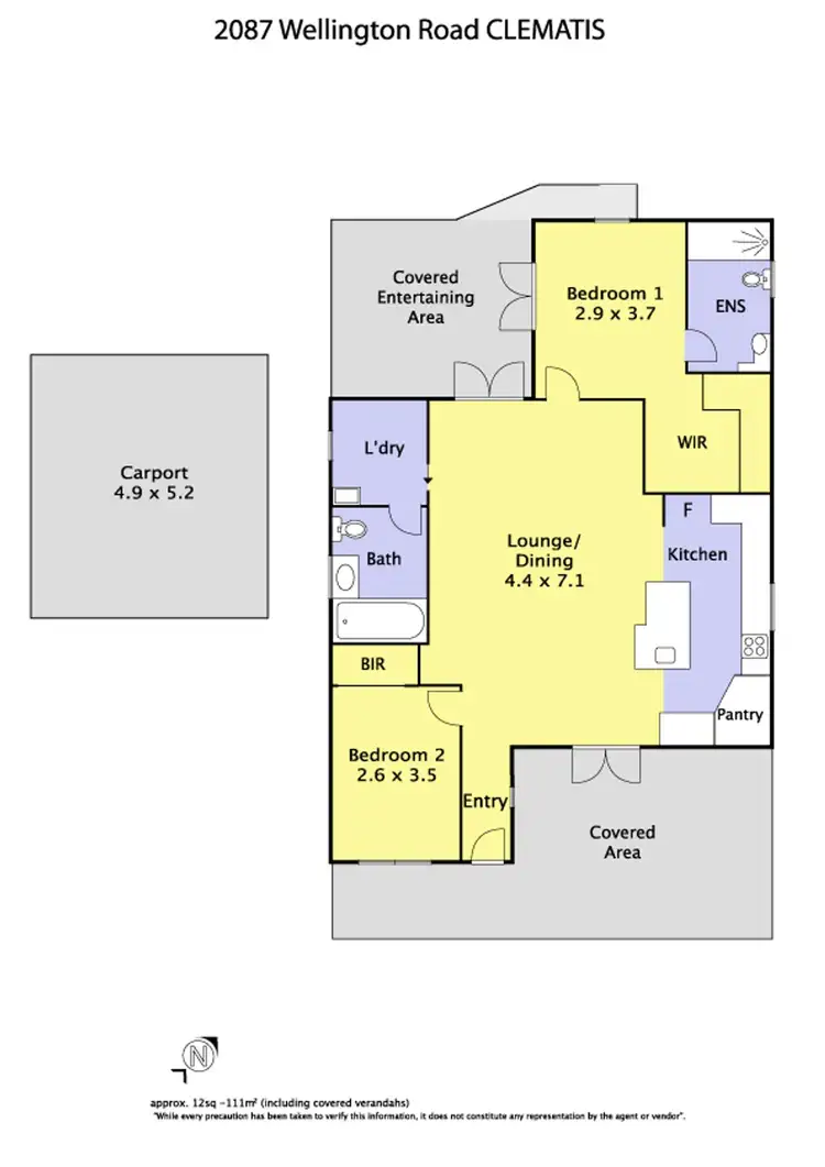Floorplan of Homely house listing, 2087 Wellington Road, Clematis VIC 3782