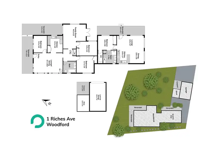 Floorplan of Homely house listing, 1 Riches Ave, Woodford NSW 2778