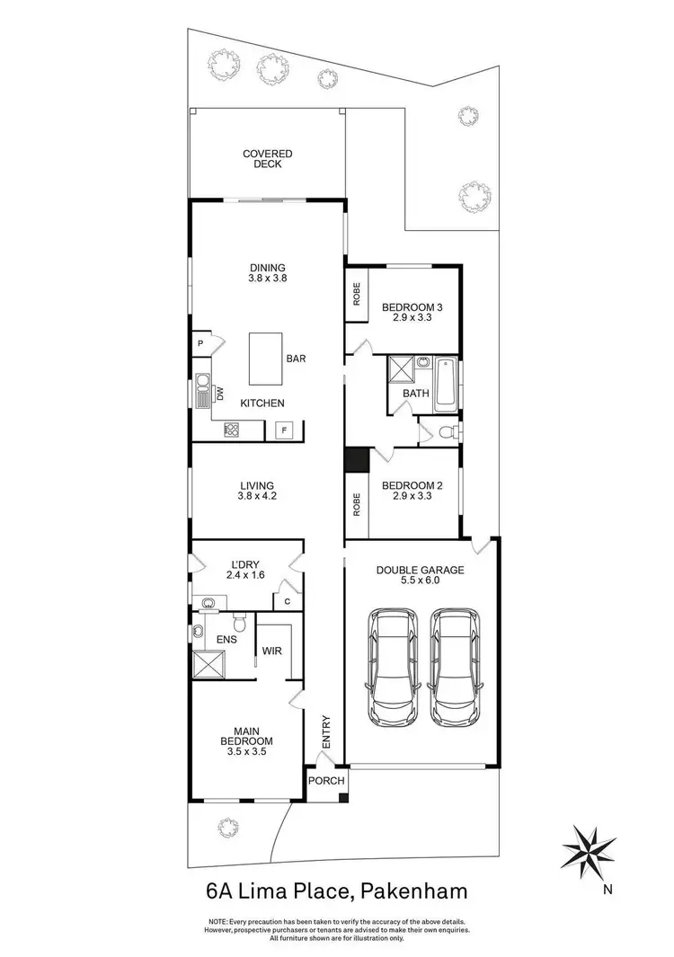 Floorplan of Homely house listing, 6A Lima Place, Pakenham VIC 3810