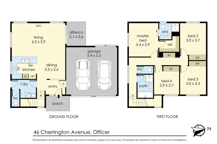Floorplan of Homely house listing, 46 Cherrington Avenue, Officer VIC 3809