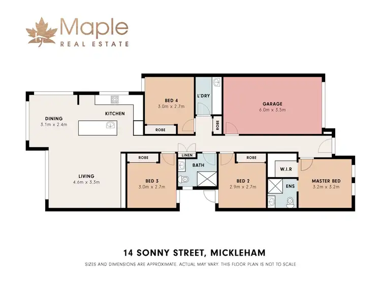 Floorplan of Homely house listing, 14 Sonny Street, Mickleham VIC 3064
