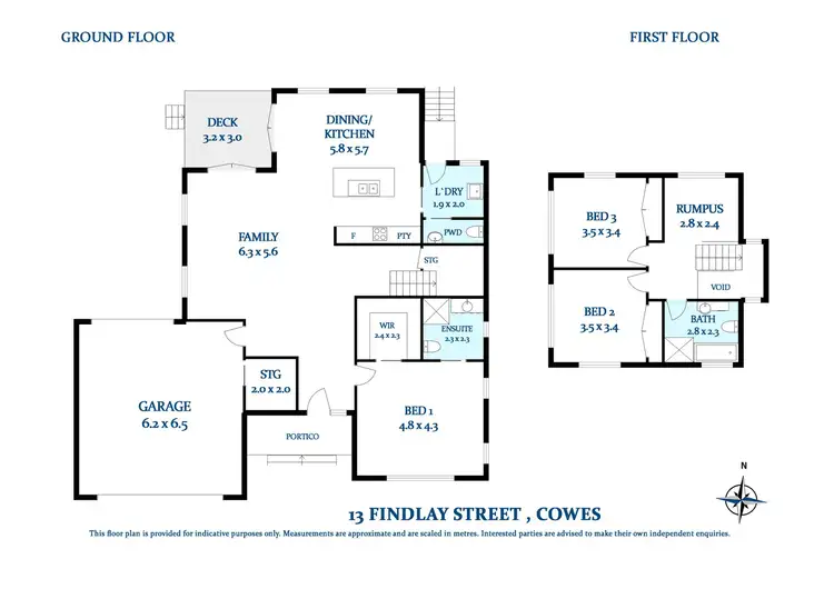 Floorplan of Homely house listing, 13 Findlay Street, Cowes VIC 3922
