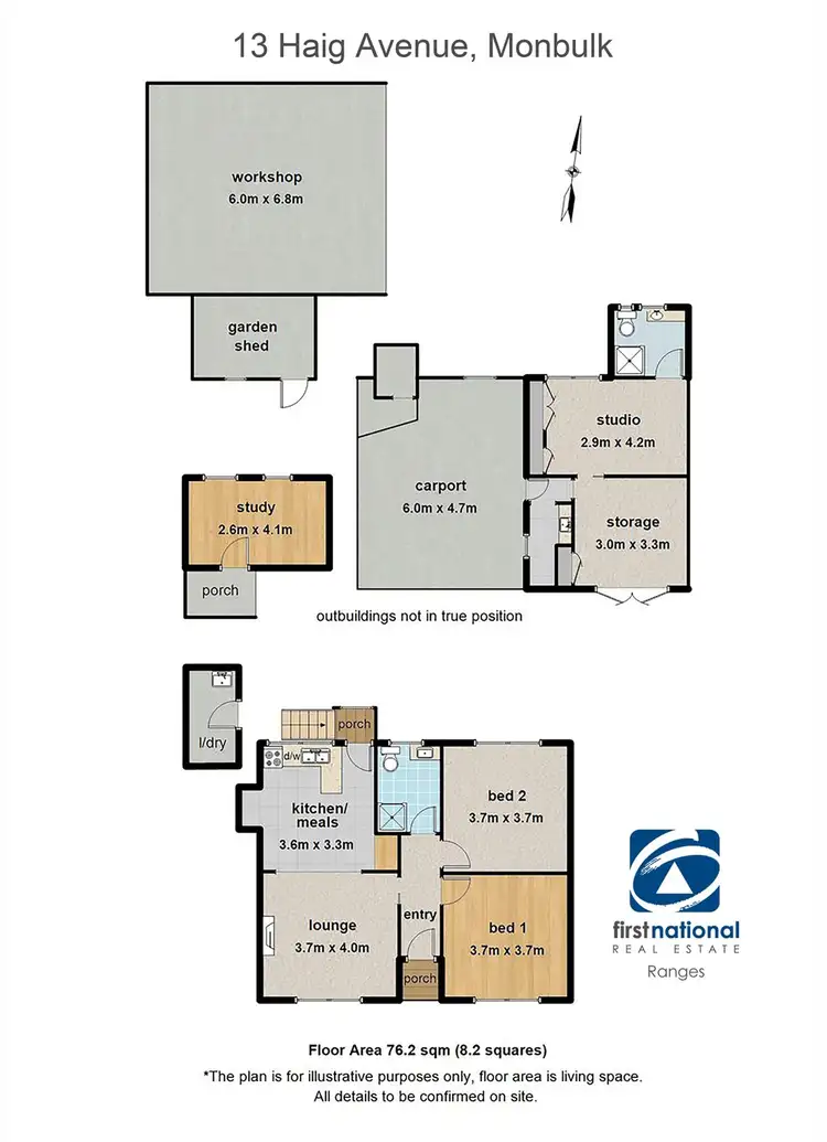 Floorplan of Homely house listing, 13 Haig Avenue, Monbulk VIC 3793