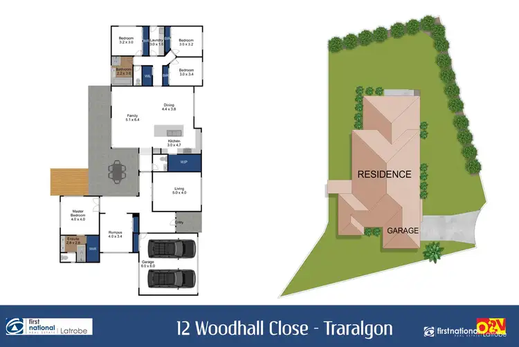 Floorplan of Homely house listing, 12 Woodhall Close, Traralgon East VIC 3844