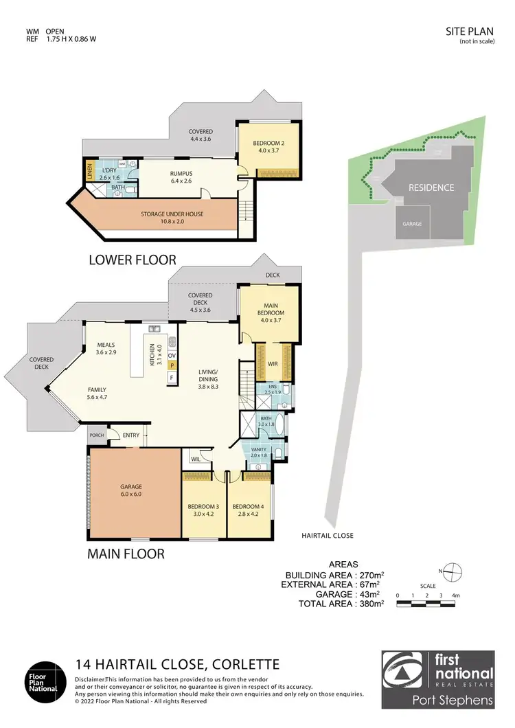 Floorplan of Homely house listing, 14 Hairtail Close, Corlette NSW 2315