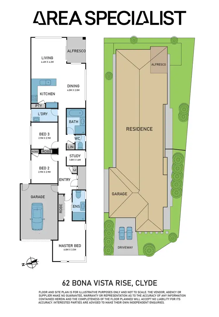 Floorplan of Homely house listing, 62 Bona Vista Rise, Clyde VIC 3978