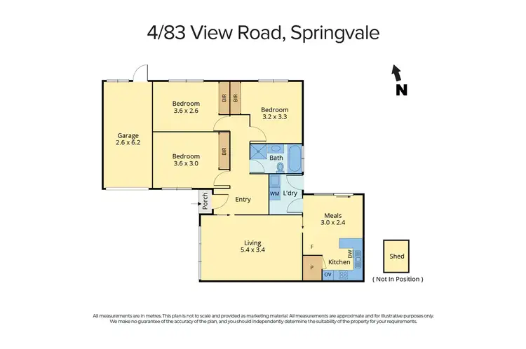 Floorplan of Homely unit listing, 4/83 View Road, Springvale VIC 3171