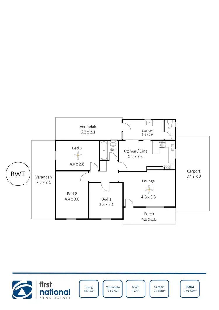 Floorplan of Homely house listing, 41 Prince Street, Wallaroo SA 5556