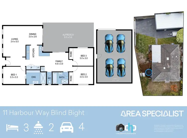 Floorplan of Homely house listing, 11 Harbour Way, Blind Bight VIC 3980