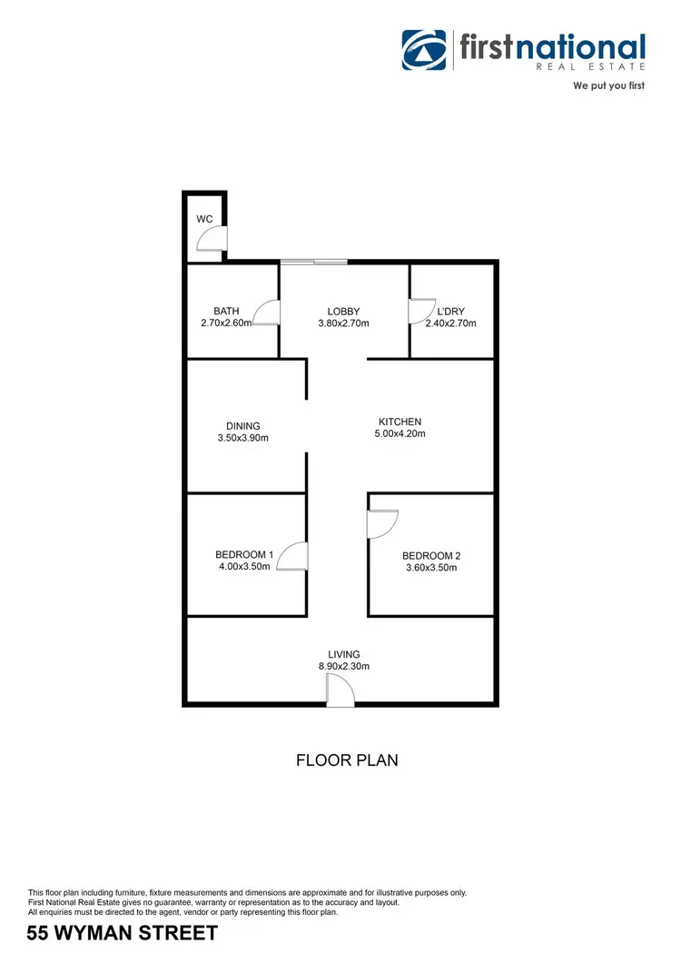 Floorplan of Homely house listing, 55 Wyman Street, Broken Hill NSW 2880