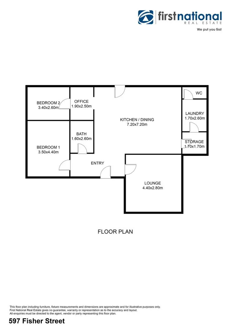 Floorplan of Homely house listing, 597 Fisher Street, Broken Hill NSW 2880