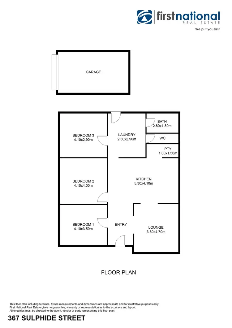 Floorplan of Homely house listing, 367 Sulphide Street, Broken Hill NSW 2880