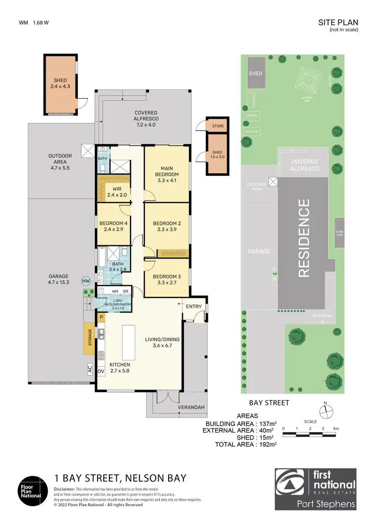 Floorplan of Homely house listing, 1 Bay Street, Nelson Bay NSW 2315
