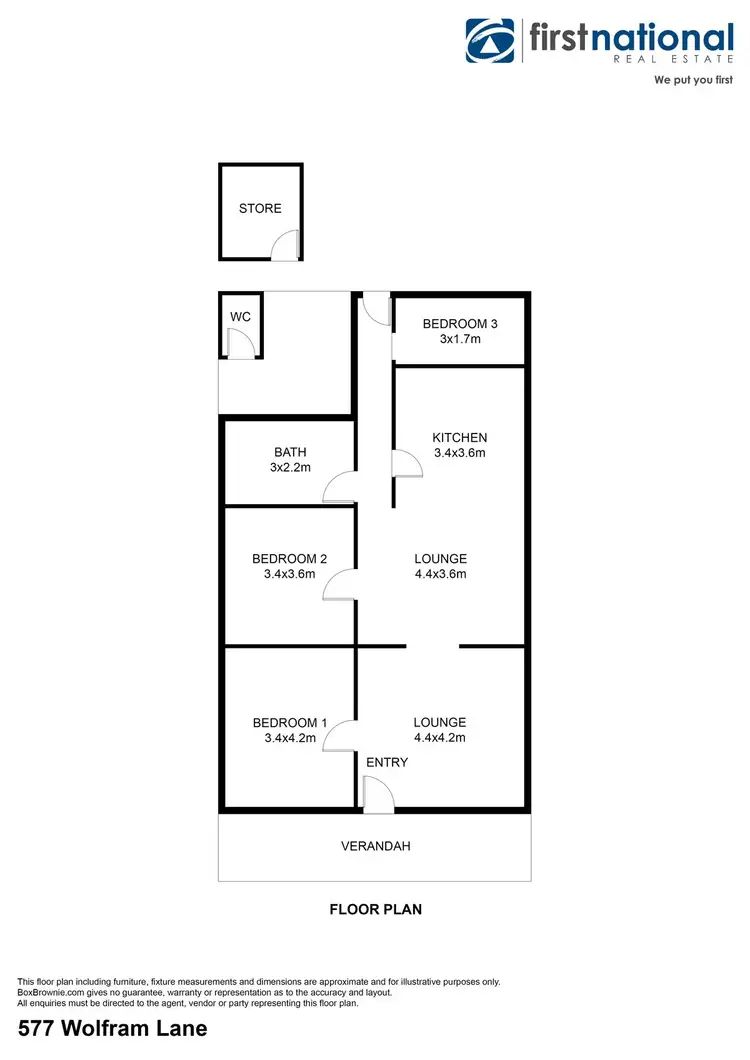 Floorplan of Homely house listing, 577 Wolfram Lane, Broken Hill NSW 2880