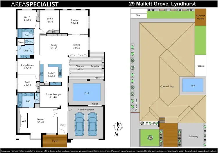 Floorplan of Homely house listing, 29 Mallett Grove, Lyndhurst VIC 3975