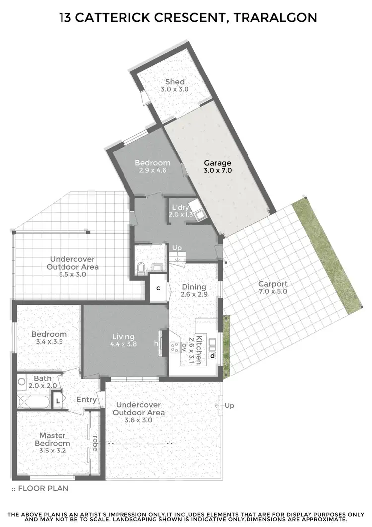 Floorplan of Homely house listing, 13 Catterick Crescent, Traralgon VIC 3844
