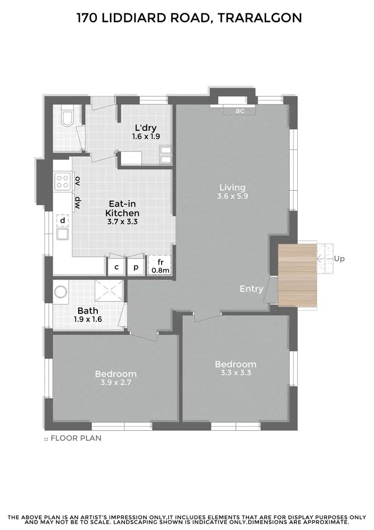 Floorplan of Homely house listing, 170 Liddiard Road, Traralgon VIC 3844
