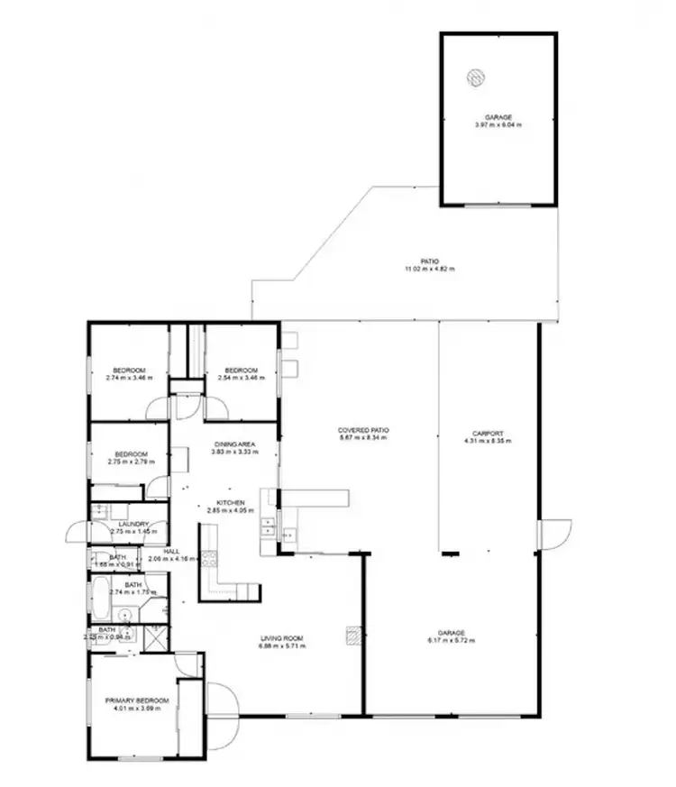 Floorplan of Homely house listing, 107 Cameron Street, Redbank Plains QLD 4301