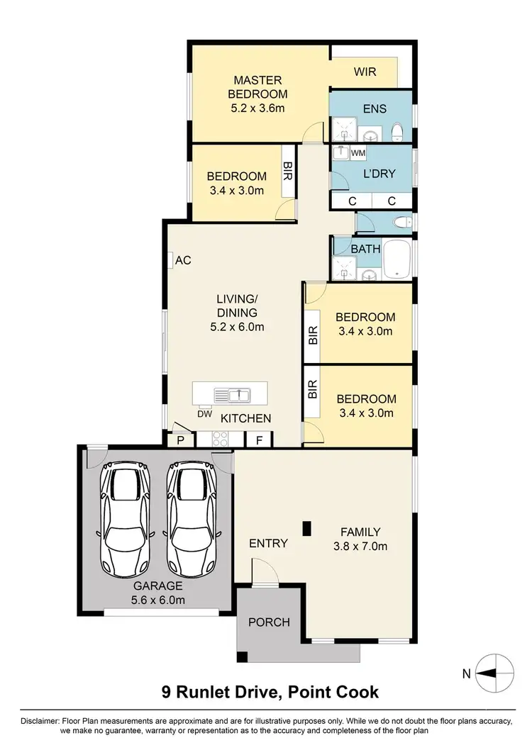 Floorplan of Homely house listing, 9 Runlet Drive, Point Cook VIC 3030