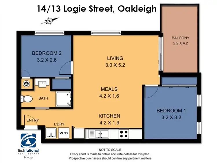 Floorplan of Homely unit listing, 14/13 Logie Street, Oakleigh VIC 3166