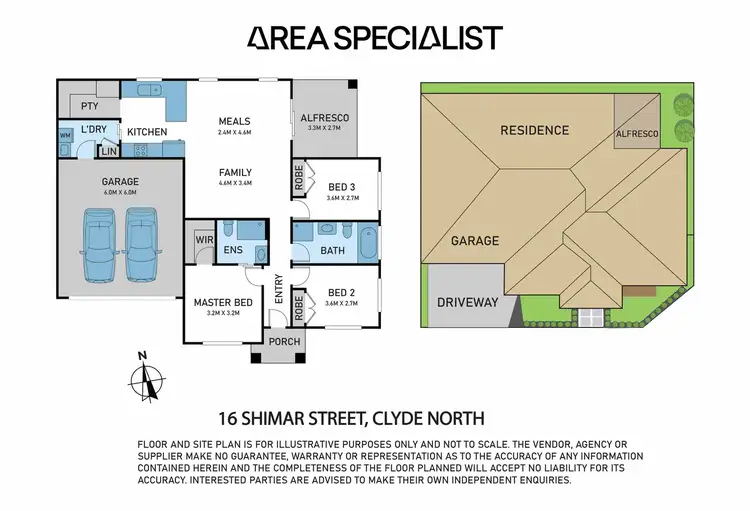 Floorplan of Homely house listing, 16 Shimar Street, Clyde North VIC 3978
