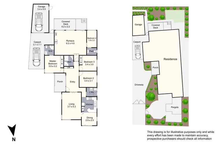 Floorplan of Homely house listing, 4 Frognal Drive, Noble Park North VIC 3174