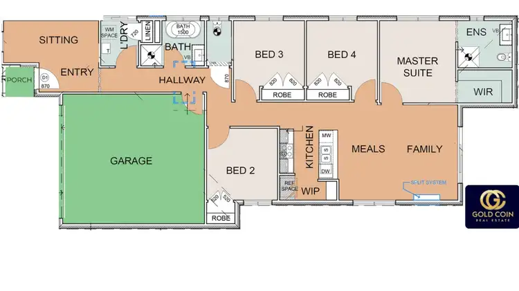 Floorplan of Homely house listing, 52 Merrick Road, Wyndham Vale VIC 3024