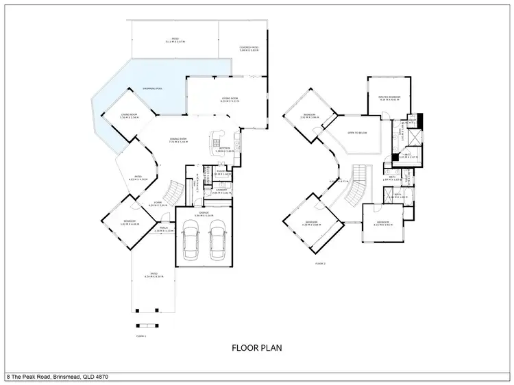Floorplan of Homely house listing, 8 The Peak Road, Brinsmead QLD 4870