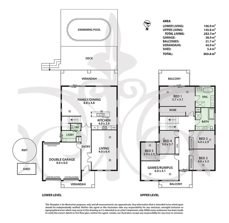 Floorplan of Homely house listing, 6 Wick Way, Strathalbyn SA 5255