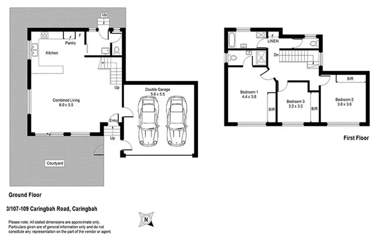 Floorplan of Homely townhouse listing, 3/107-109 Caringbah Road, Caringbah NSW 2229