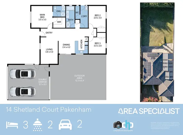 Floorplan of Homely house listing, 14 Shetland Court, Pakenham VIC 3810
