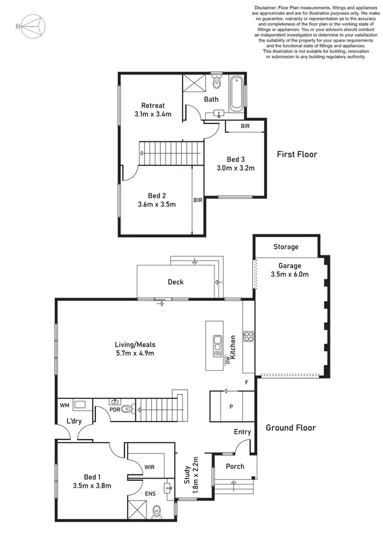 Floorplan of Homely townhouse listing, 2/131 Surrey Road, Blackburn VIC 3130