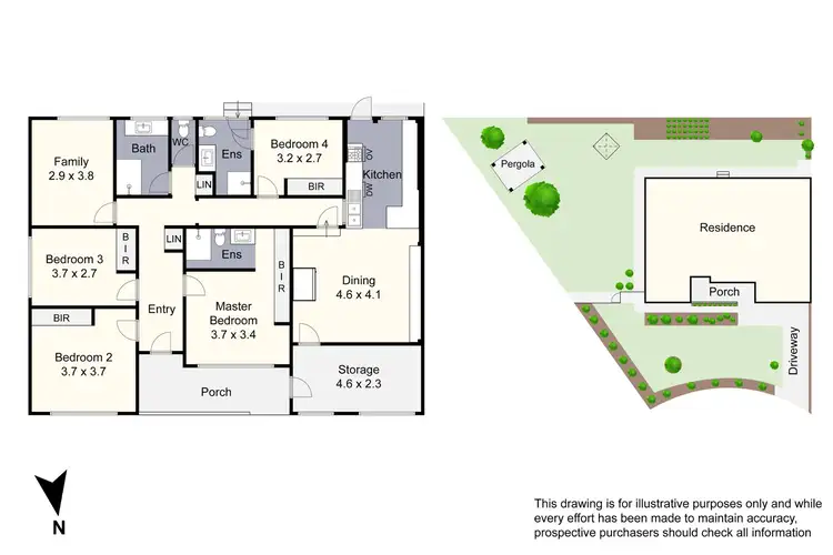 Floorplan of Homely house listing, 10 Karan Court, Noble Park VIC 3174