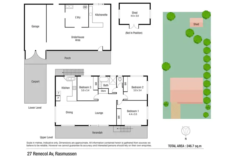 Floorplan of Homely house listing, 27 RENECOL AVENUE, Rasmussen QLD 4815