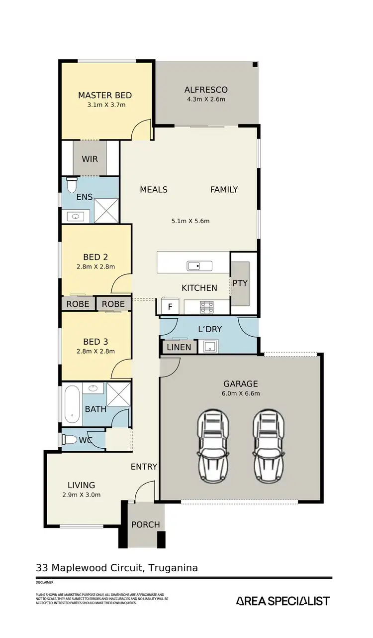 Floorplan of Homely house listing, 33 Maplewood Circuit, Truganina VIC 3029