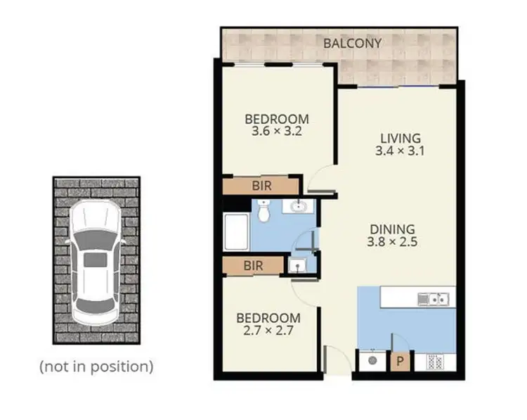 Floorplan of Homely apartment listing, 404/83-85 Drummond Street, Oakleigh VIC 3166