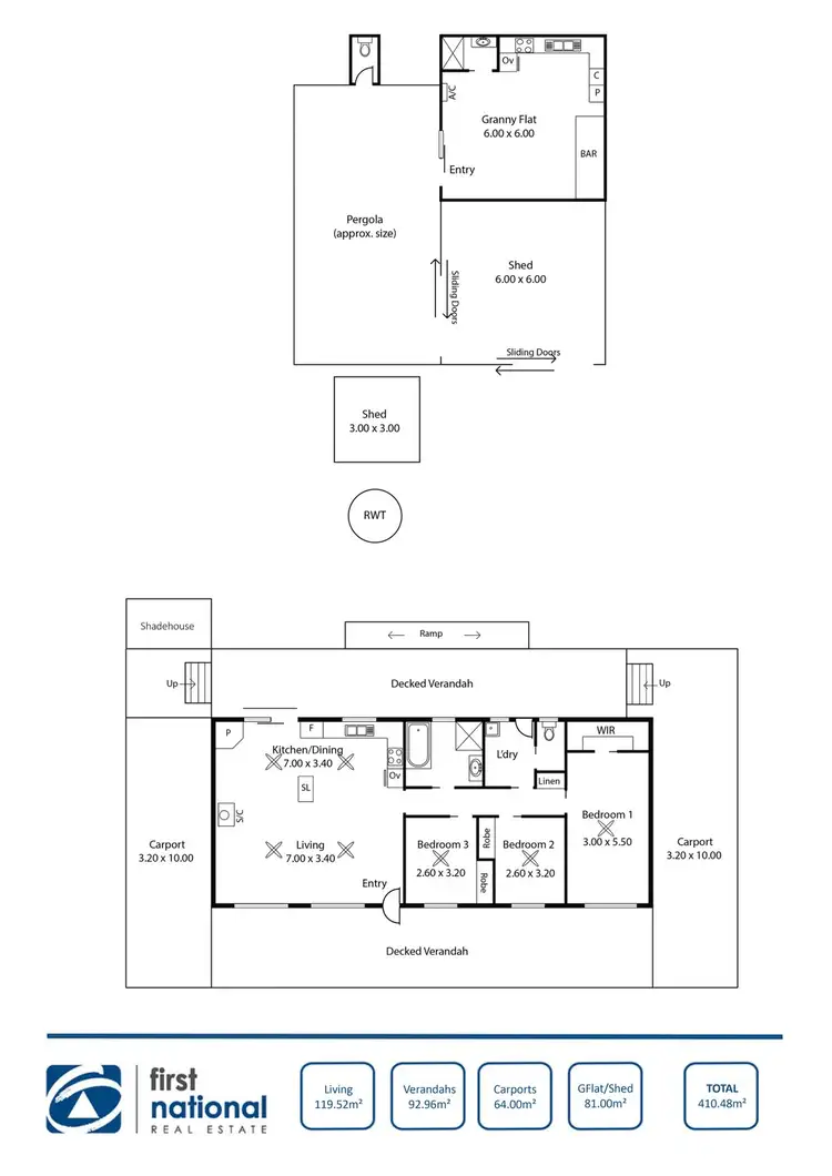 Floorplan of Homely house listing, 12 Second Street, Tickera SA 5555