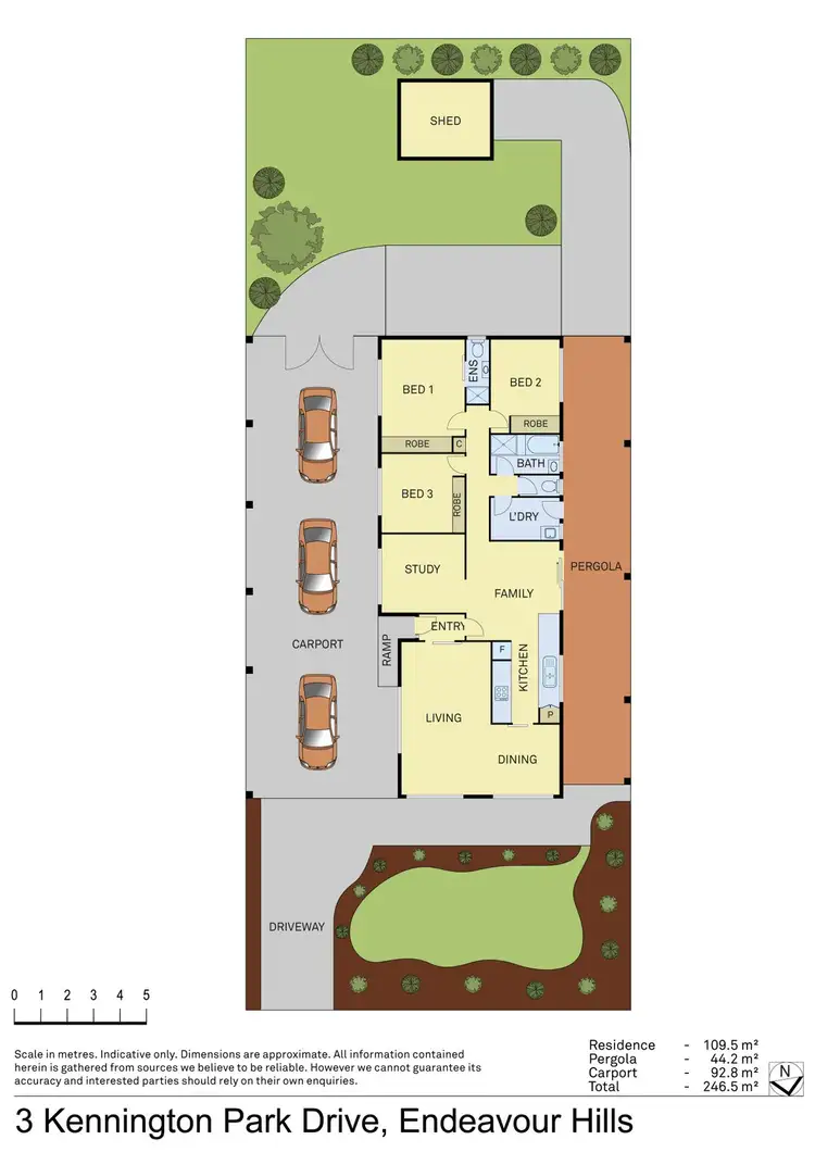 Floorplan of Homely house listing, 3 Kennington Park Drive, Endeavour Hills VIC 3802