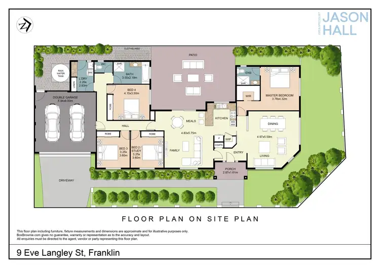 Floorplan of Homely house listing, 9 Eve Langley Street, Franklin ACT 2913