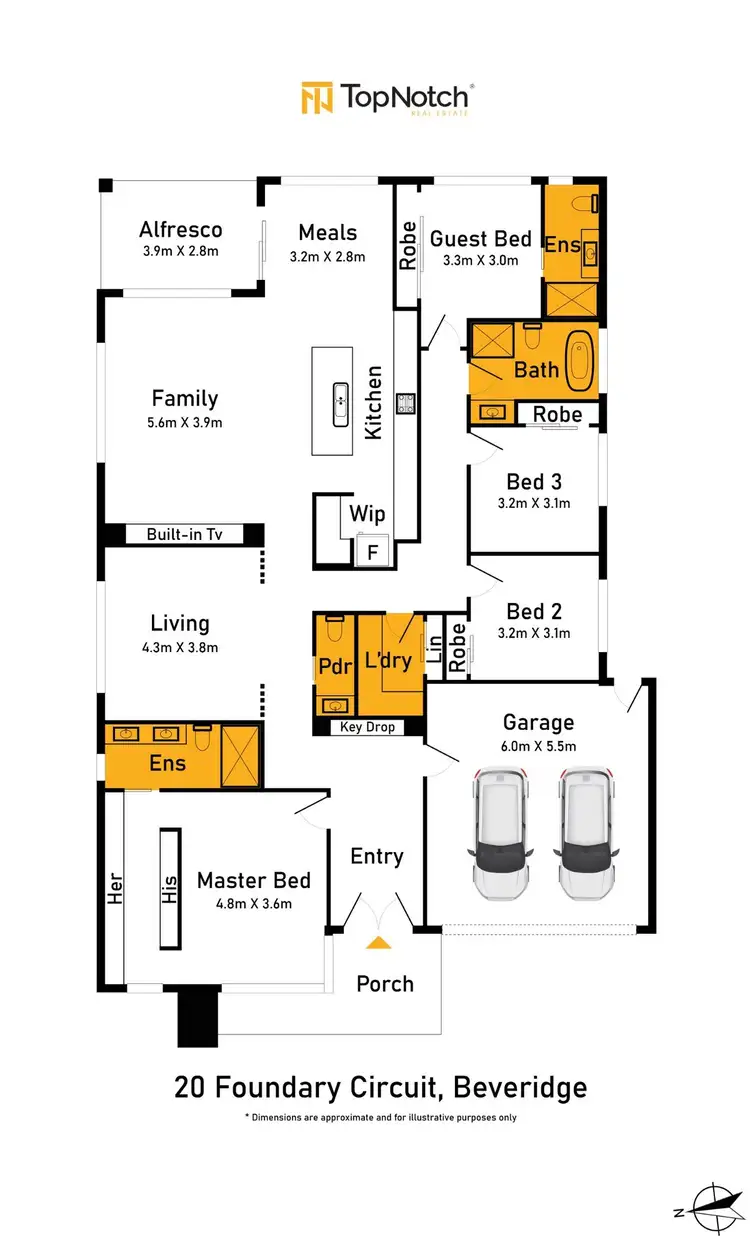 Floorplan of Homely house listing, 20 Foundry Circuit, Beveridge VIC 3753
