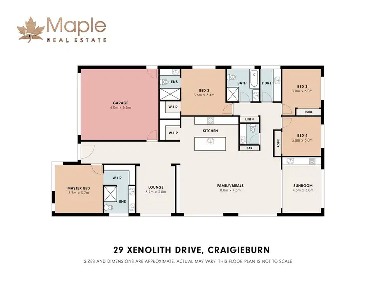 Floorplan of Homely house listing, 29 Xenolith Drive, Craigieburn VIC 3064