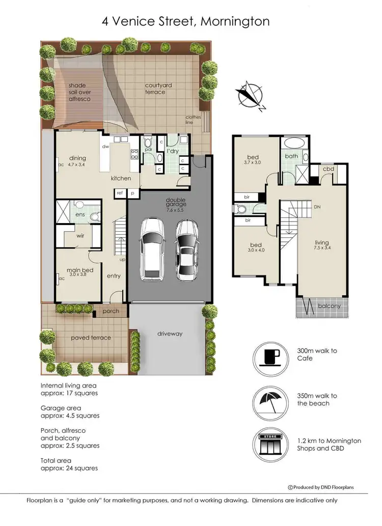 Floorplan of Homely house listing, 4 Venice Street, Mornington VIC 3931