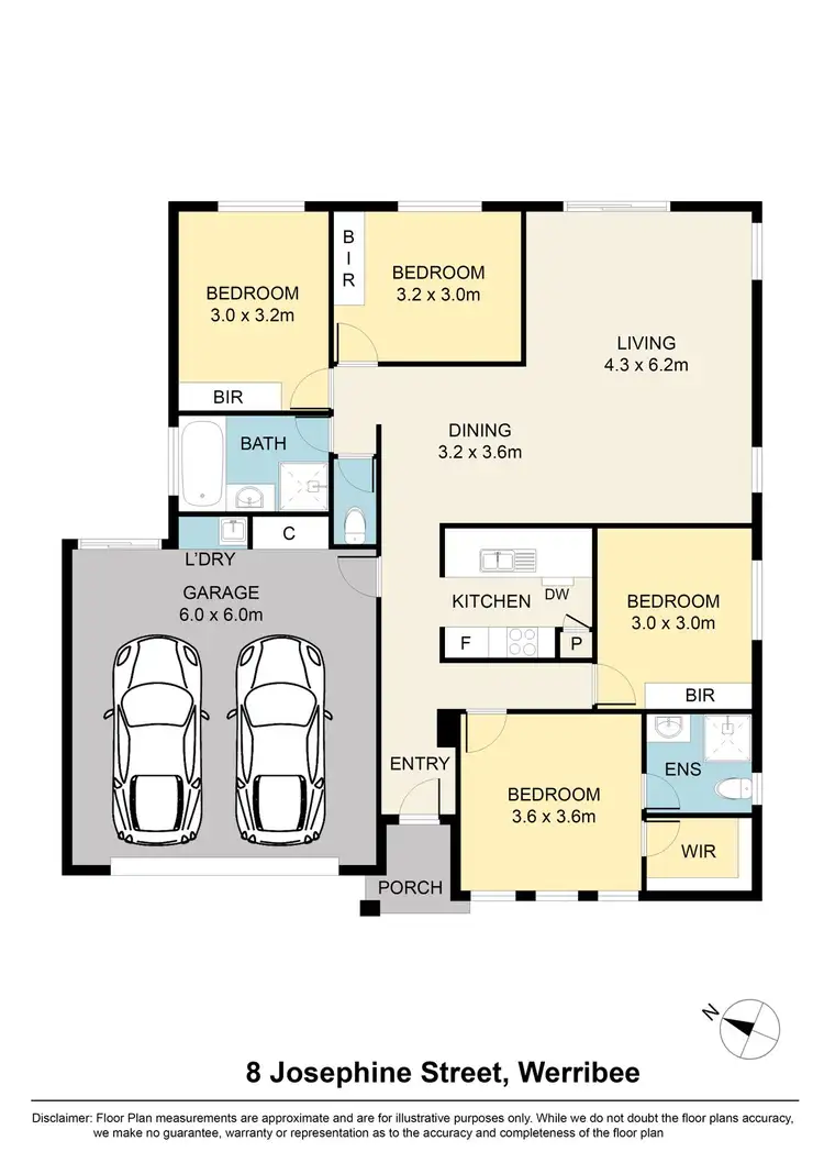 Floorplan of Homely house listing, 8 Josephine Street, Werribee VIC 3030