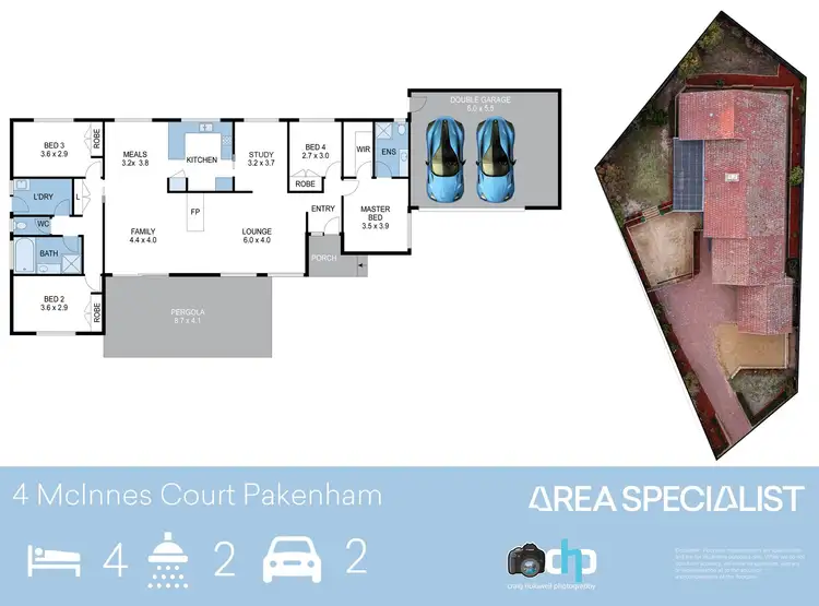 Floorplan of Homely house listing, 4 McInnes Court, Pakenham VIC 3810