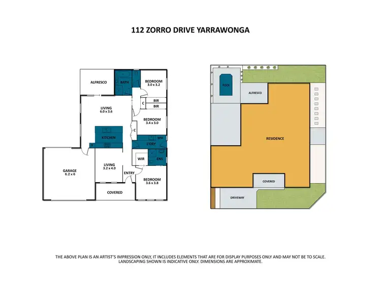 Floorplan of Homely house listing, 112 Zorro Drive, Yarrawonga VIC 3730